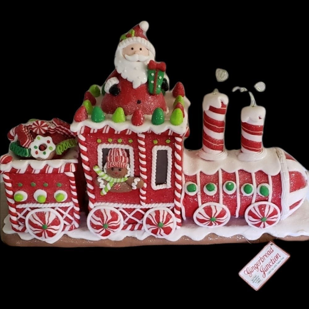 🆕️ Kurt Adler Gingerbread light up train